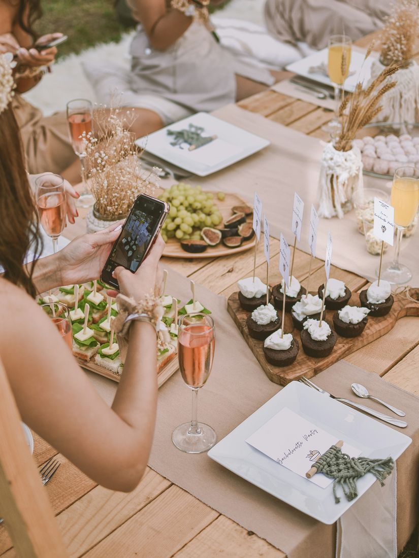 Lifestyle creator at a table